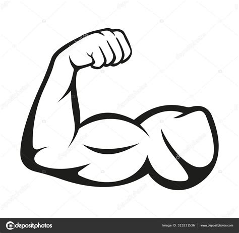 Biceps Muscle Icon Vector Stock Vector Image By Warmworld 323231536