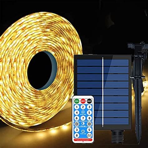 Suaver Solar Led Strip Lights Outdoor 10m 240led Strip Waterproof