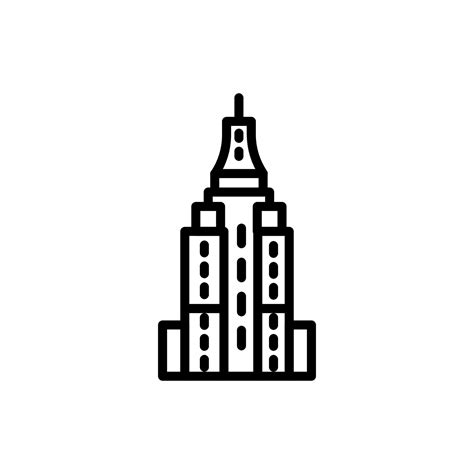 Empire State icon in vector. Illustration 33494092 Vector Art at Vecteezy