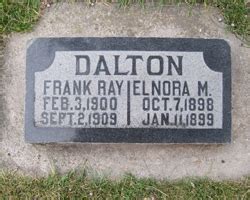 Elnora Dalton 1898 1899 Mémorial Find a Grave