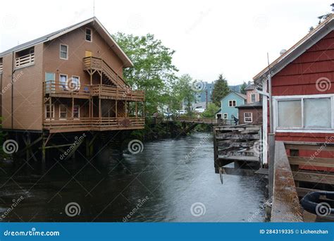 Creek Street in Ketchikan editorial image. Image of ketchikan - 284319335