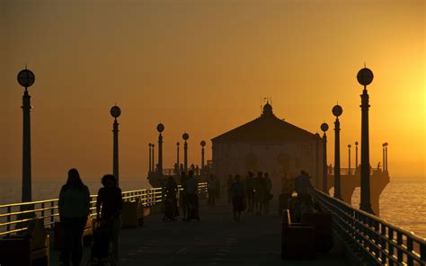 Wallpaper Sunlight Street Light People Sunset Sea Cityscape