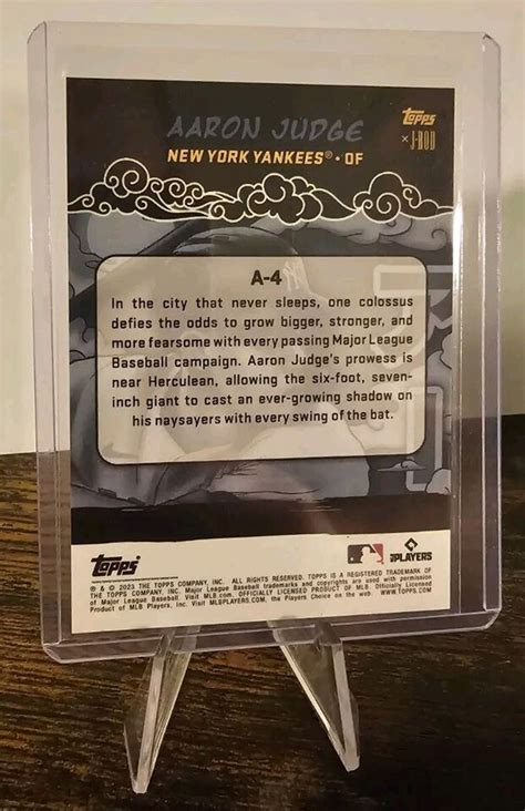 2023 Topps X J Rod Show Out Collection Aaron Judge Anime Art A 4