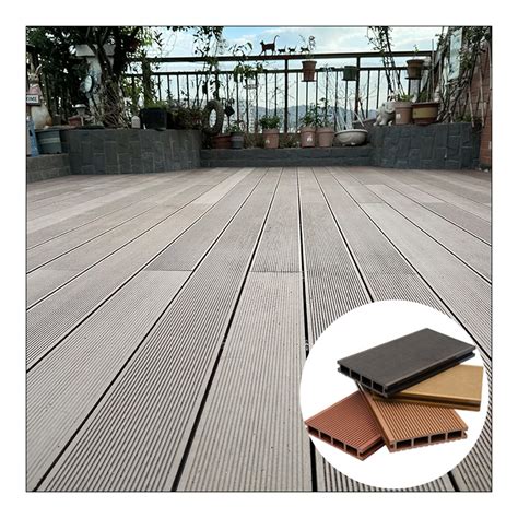 Recyclable Outdoor Decking Square Round Hollow Co Extrusion Wood