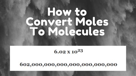 How To Convert Moles To Molecules With Examples - Science Trends