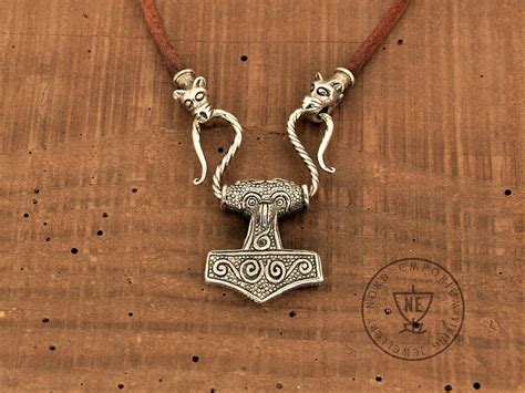 Skane Thor S Hammer Necklace Sterling Silver Viking Amulet Viking