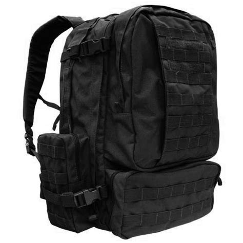 Black 3 Day Assault Pack By Condor Military Luggage