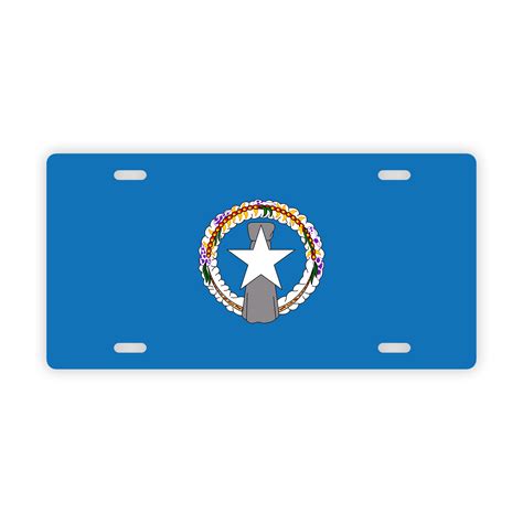 CNMI Flag Saipan Tinian Rota Car License Plate – Island Life
