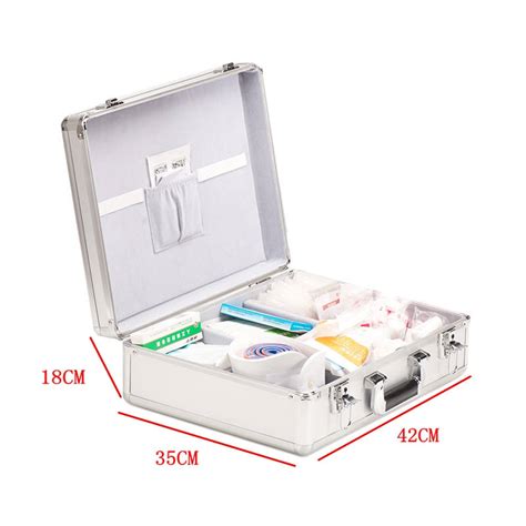 Metal First Aid Box Emergencies Medical Care First Aid Kit