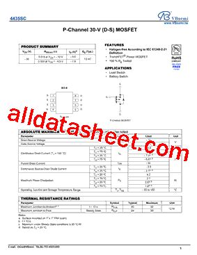 Sc Datasheet Pdf Vbsemi Electronics Co Ltd