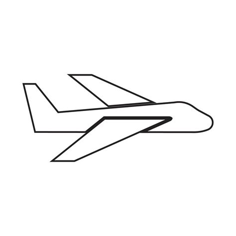 airplane logo vector 13784035 Vector Art at Vecteezy