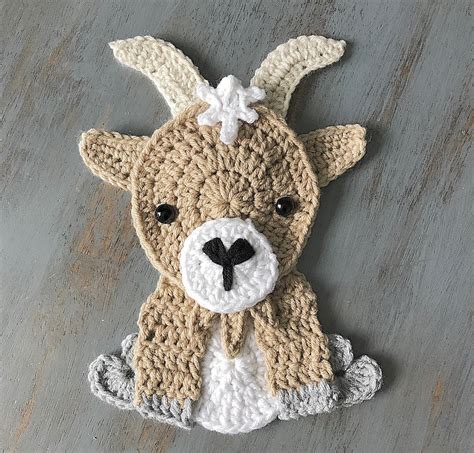 Ravelry The Goat By Jen Mitchell Nella S Cottage Crochet Applique