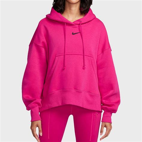 Women’s Oversized Pink Nike Pullover Hoodie - Danezon