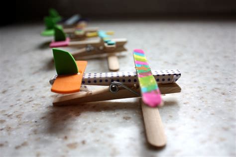 A Rainy Day Craft Clothespin Airplanes Rainy Day Crafts Airplane