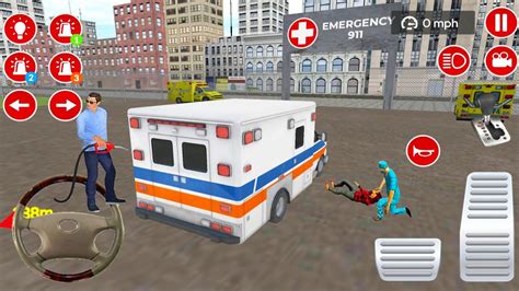 Emergency Ambulance Rescue Duty Game 3 Roof Jumping Ambulance Driver