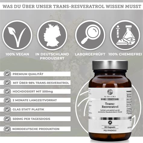 QIDOSHA Trans Resveratrol Mit Piperin 37 G Shop Apotheke