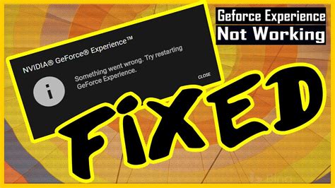 How To Fix Geforce Experience Not Working In Windows 10 Youtube