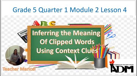 Module Lesson Inferring The Meaning Of Clipped Words Using Context