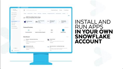 Snowflake Native Apps Overview Youtube