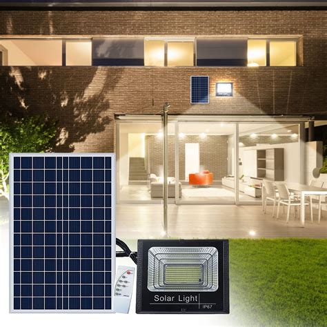 Mrmaere High Power Solar Outdoor Floodlight With Adjustable Bracket