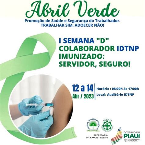 Abril Verde Hospital Natan Portella lidera iniciativa de imunização