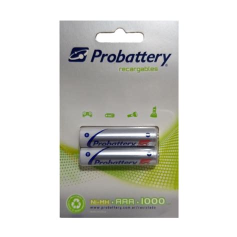 Pilas Recargables Probattery Aaa Mah Unidad Lang Tecnologia