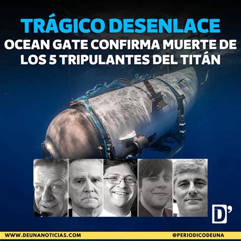 Periódico Duna On Twitter La Empresa Oceangate Confirmó La Muerte De