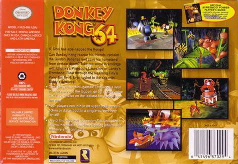 Donkey Kong 64 Cover Or Packaging Material Mobygames