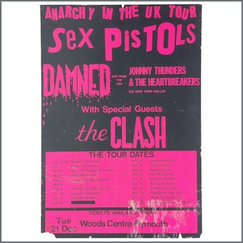 B41157 The Sex Pistols The Clash Anarchy In The UK Plymouth 1976