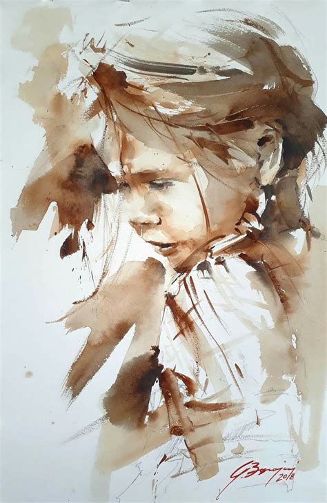 Visage Aquarelle Ecosia Watercolor Portraits Portrait Art