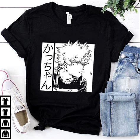 Unisex T Shirt Bakugou Katsuki My Hero Academia Shirt Etsy Otaku