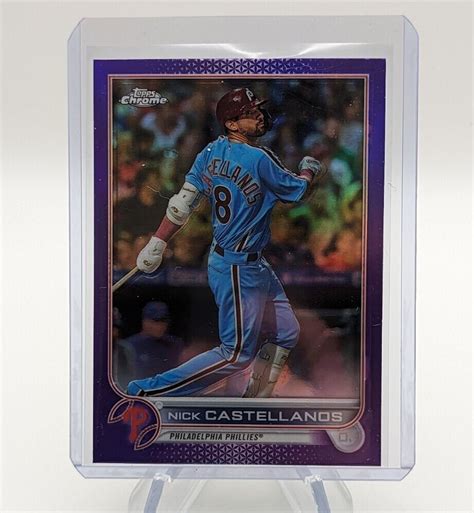 Nick Castellanos Topps Chrome Update Purple Refractor Sp Usc