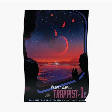 Nasa Trappist 1e Visions Of The Future Poster Space Tourism