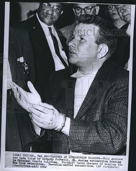 press photo murderer anthony portelli  criminal court historic