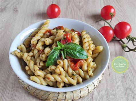 PASTA PESTO E POMODORINI Rosina Casalinga Per Passione