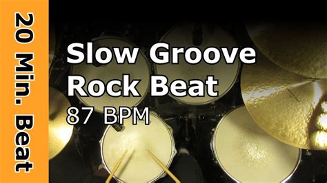 20 Minute Backing Track Slow Groove Rock 87 BPM YouTube