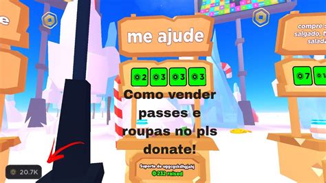 Como Vender Passes E Roupas No Pls Donate No Roblox Youtube