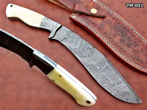 Buy Damascus Steel Kukri Knife 14 Inches Custom Made Hand Forged With 9