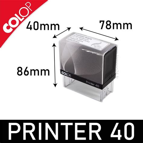 Colop Printer Line Tampon Encreur Personnalisable X Mm