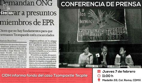 Conferencia De Prensa Cidh Informa Fondo Del Caso Tzompatle Tecpile