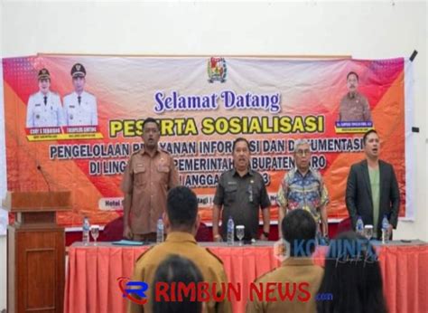 Sekda Kab Karo Buka Sosialisasi Pengelolaan Pelayanan Informasi Dan