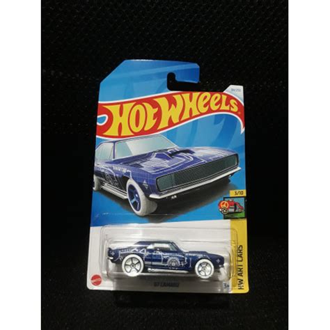 Jual Hot Wheels Mobil Sedan Camaro Biru Huruf R HW Art Cars Kota Denpasar Hansel