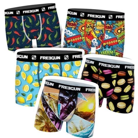 Freegun Lot De Boxers Homme Microfibre Pack Surprise