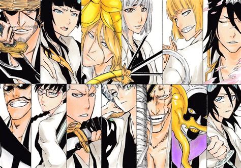 Captains Of The 13 Squads Anime Bleach Capitanes De Bleach Manga Bleach