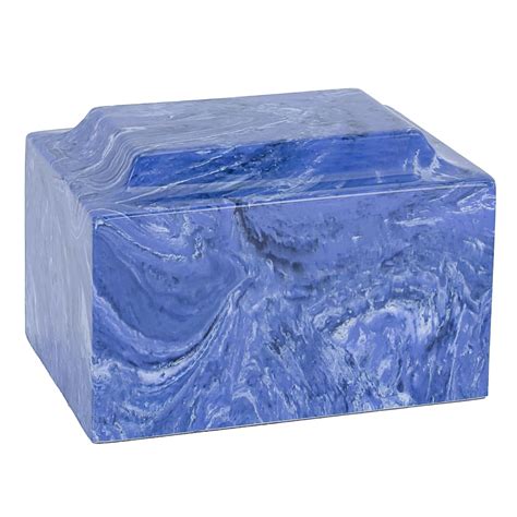 Buy Navy Classic Cultured Marble Cremation Urn For Ashes Blue Adult