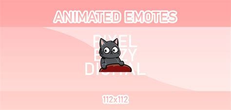 Animated Twitch Discord And Kick Emotes Animated Black Cat Mod Check