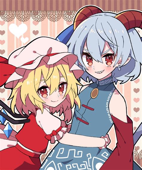 Flandre Scarlet And Toutetsu Yuuma Touhou Drawn By Yoriteruru Danbooru