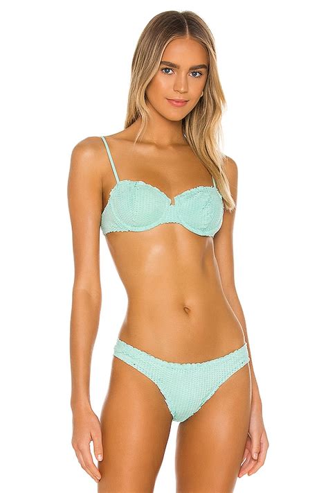 Vix Swimwear Nissi Bikini Top In Aqua Scales REVOLVE