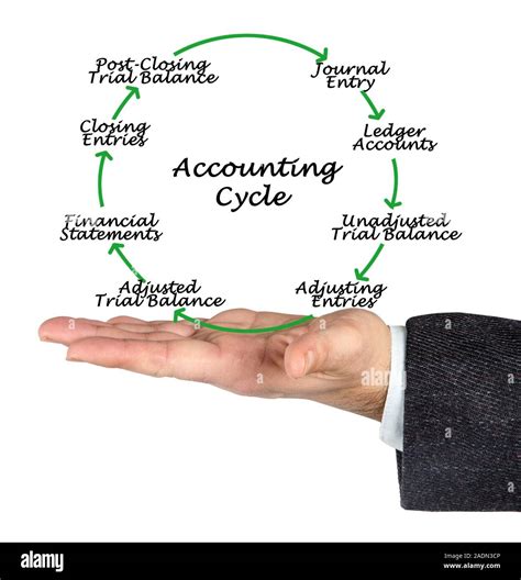 Steps Of Accounting Cycle Stock Photo Alamy