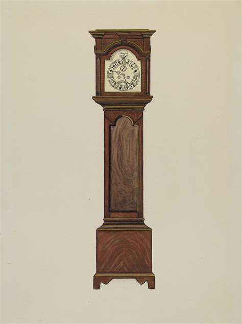 Grandfather Clock By Ernest A Towers Jr Artvee